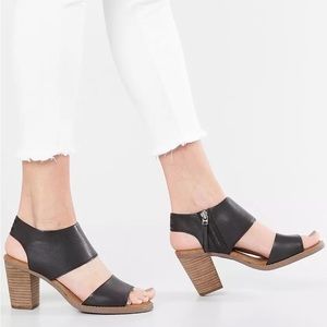 EUC! Toms Majorca Sandal in black leather, 7.5
